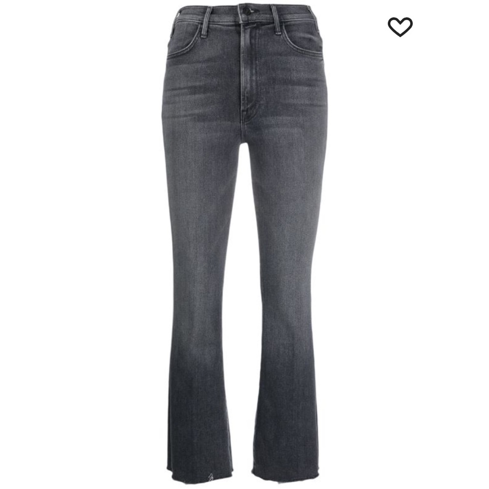 Mother ‘The Hustler’ Ankle Fray Jeans in Grey